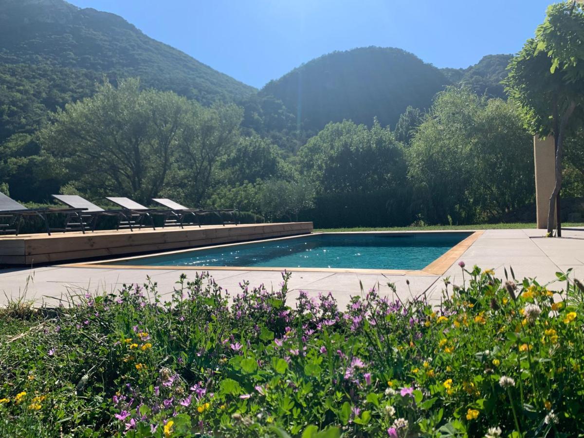 Estive Des Angelettes Piscine Chauffee Sauna Saint-Ferréol-Trente Kültér fotó