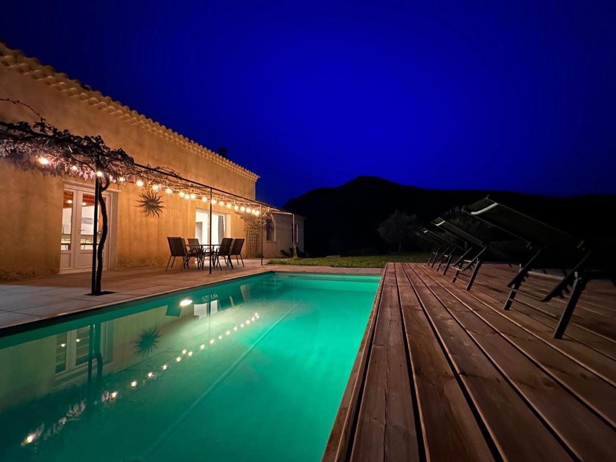 Estive Des Angelettes Piscine Chauffee Sauna Saint-Ferréol-Trente Kültér fotó