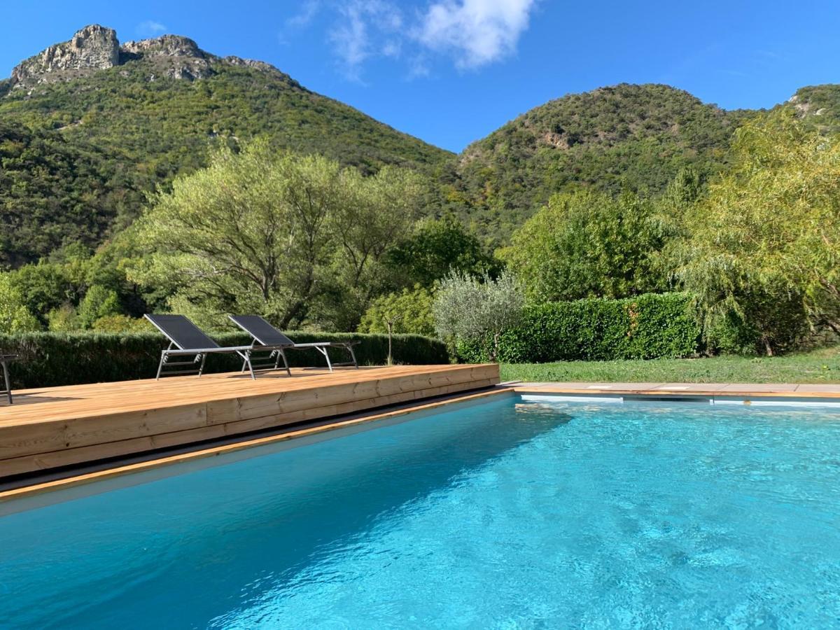 Estive Des Angelettes Piscine Chauffee Sauna Saint-Ferréol-Trente Kültér fotó